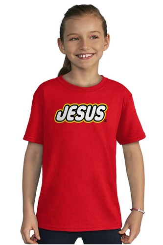 Cool Jesus Christ Religious Christian Gift Youth Crewneck T Shirts Boy or Girl - Picture 4 of 9