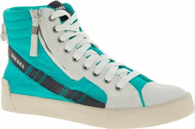 DIESEL RN93243 Men's Grey \u0026 Turquoise High Top Trainers UK 5 UK 6 | eBay