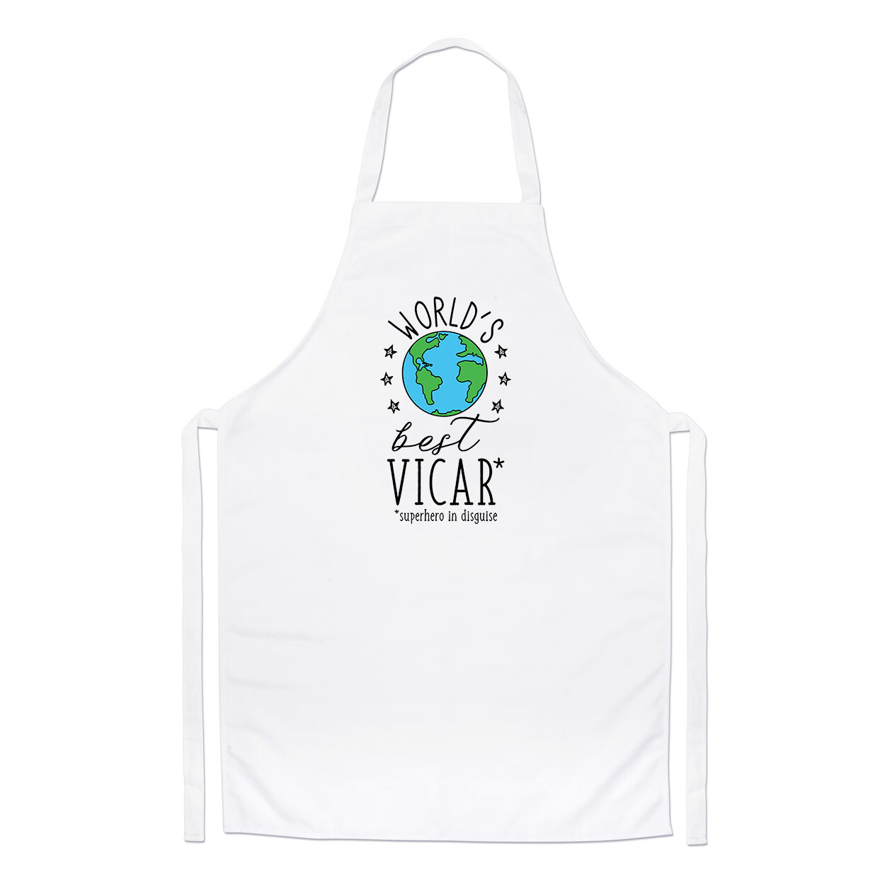 World's Best Vicar Chefs Apron God Worlds Best Awesome Favourite Church Cooking