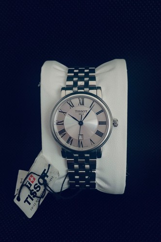TISSOT CARSON PREMIUM EDELSTAHL SWISS DAMEN UHR T1222101103300 30MM NEU