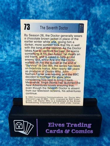Doctor Who Series One 1 SINGLE Non-Sport Trading Card by Cornerstone 1994 - Picture 138 of 208
