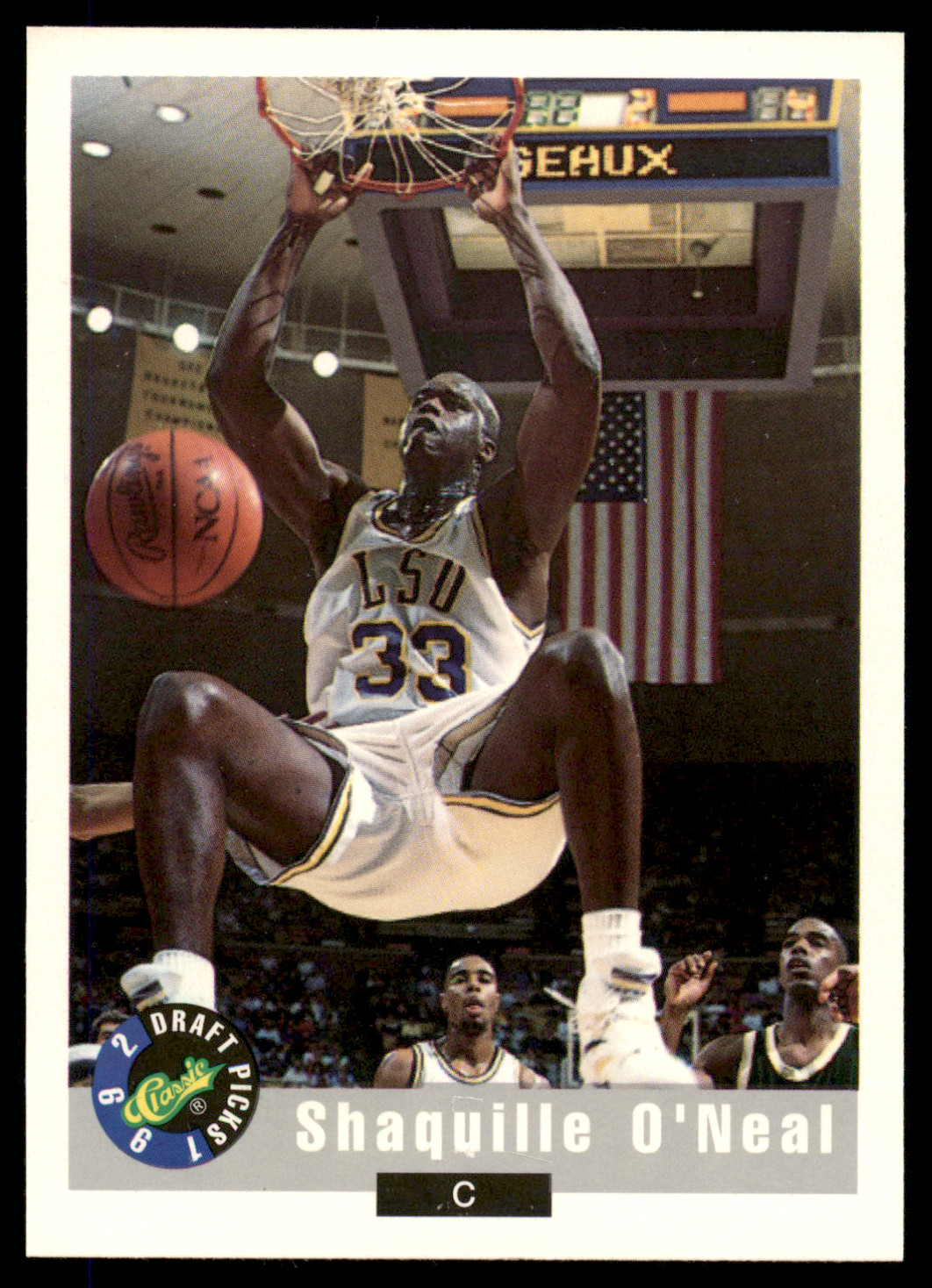 1992 Classic Draft Picks Shaquille O'Neal #1 Rookie RC HOF - LSU Orlando Magic