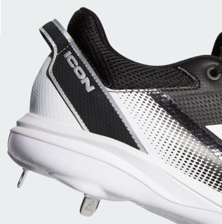 Adidas Icon 7 Mens Metal Baseball Cleat Shoe Core Black  display picture 2