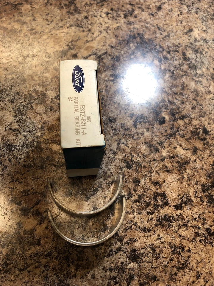 Nuevo de Lote Antiguo Genuino Ford OE E3TZ-6211-A Motor ¡Par de Cojinetes de Varilla de Conexión! F+S! Foto 2 de 4