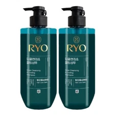 RYO Cooling & Hair Loss Relief Shampoo 480mlX2 | Deep Scalp Cleanse & fresh care