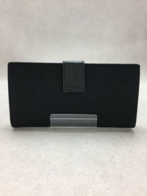 Auth Gucci Bifold Long Wallet Horsebit GG Black Canvas  display picture 2