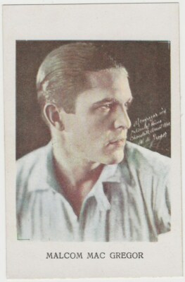 Malcolm MacGregor 1920s CHOCOLATE AMATLLER Trading Card From Spain #Z-30-66 E2