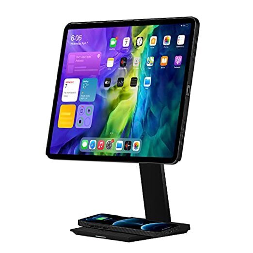 iPad Magnetic Stand Adjustable iPad Stand for Desk [MagEZ Aramid Fiber (Black)-image