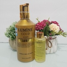 Lumine Gold Brightening Body Lotion 400ml And Serum 50ml