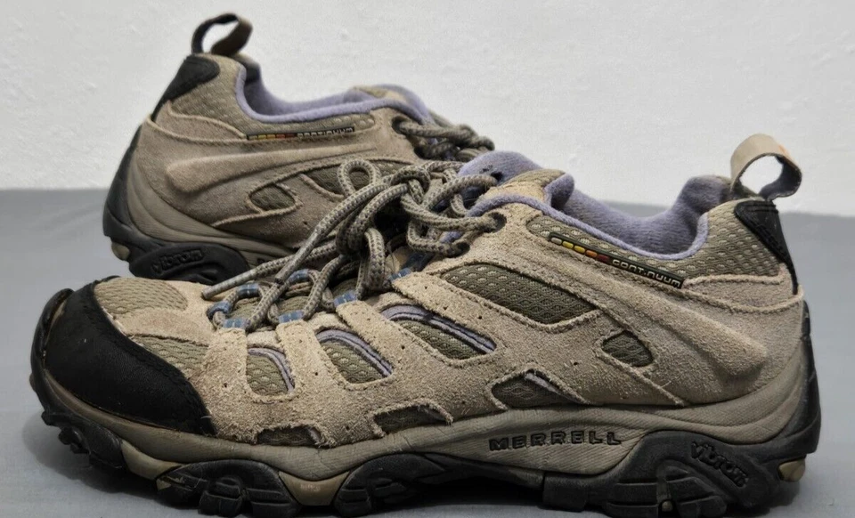 MERRELL Zapatos Mujer 7.5 ALUMINIO Marlin Moab Ventilador Senderismo Pesca Trabajo  Foto 2 de 4