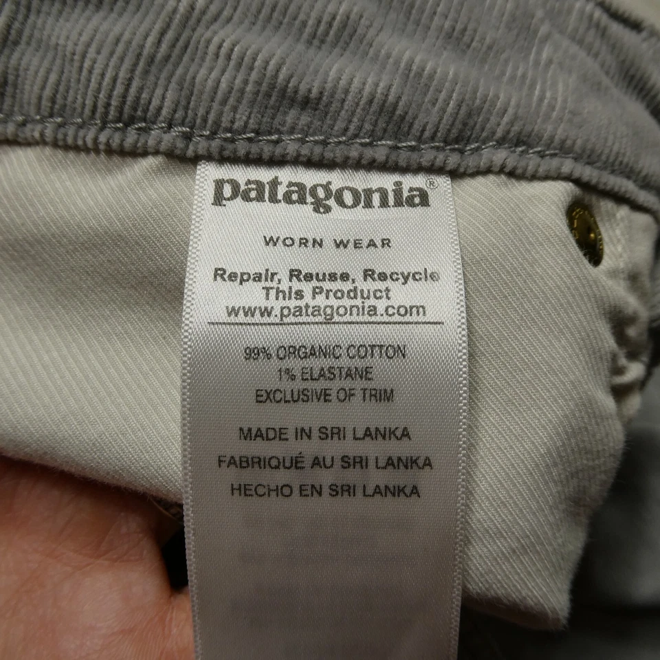 Pantalones de pana de algodón orgánico Patagonia para mujer talla 10 (30) desgastados Foto 3 de 4