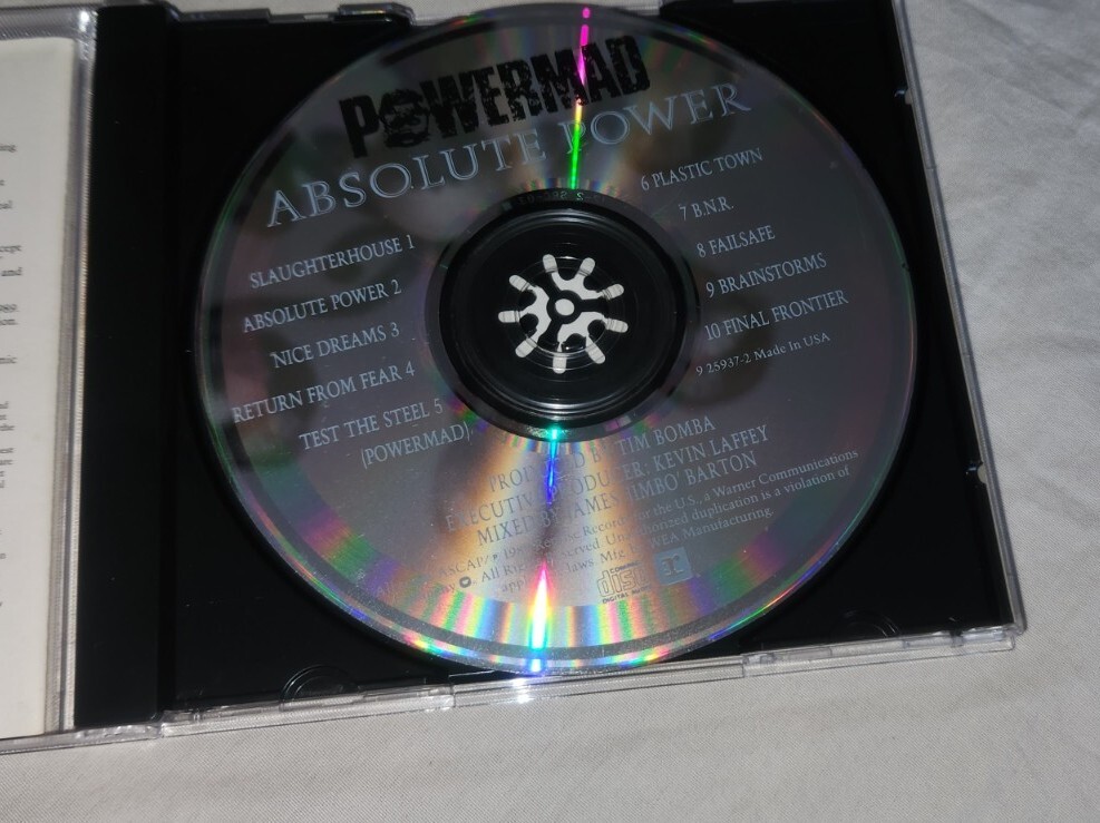 米LP Powermad Absolute Power 125937 REPRISE /00260 Powermad – Absolute Power – Vinyl (LP, Album), 1989