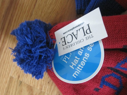 THE CHILDREN'S PLACE Lil Dude Snow Hat Mittens Fleece Lined Retail 18.95 SZ M - Picture 2 of 8