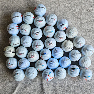37x Golfbälle Mix Spalding Titleist Maxfli Top Flite XL 2000 weiß ...