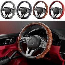15 Car Steering Wheel Cover Wood Grain For Honda Civic Accord Cr-v