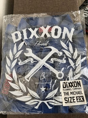 Dixxon Flannel Co The Michael Long Sleeve Blue Plaid Button-Down 2X