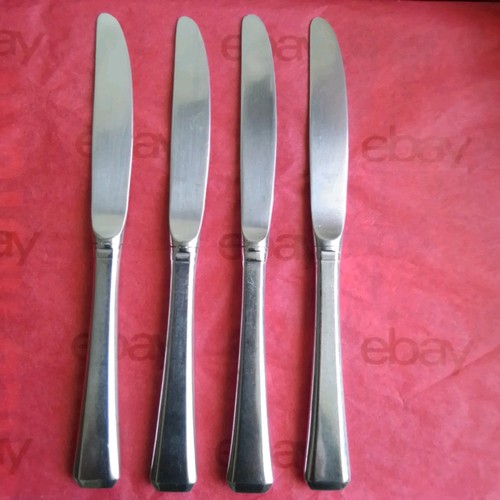 4 Gorham TRISTAN Stainless Hollow Handle Dinner Knives Design Studios 9 1/8"