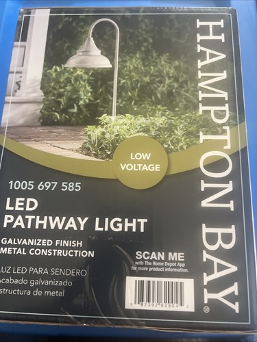 NIB Hampton Bay LED Low-Voltage Galvanized Farmhouse Pathway Light 1005 697 585 - Picture 2 of 3