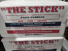The Stick 12  Wood Paint Mixing Paddles Stir Sticks Made in USA 100 Pack