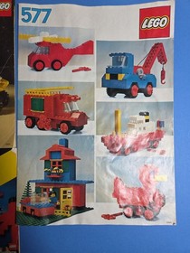Vintage LEGO Instructions Lot 6950 Mobile Rocket Transport 577 Legoland Catalog