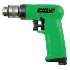 SPEEDAIRE 10D240 Drill,Air-Powered,Pistol Grip,3/8 in 10D240
