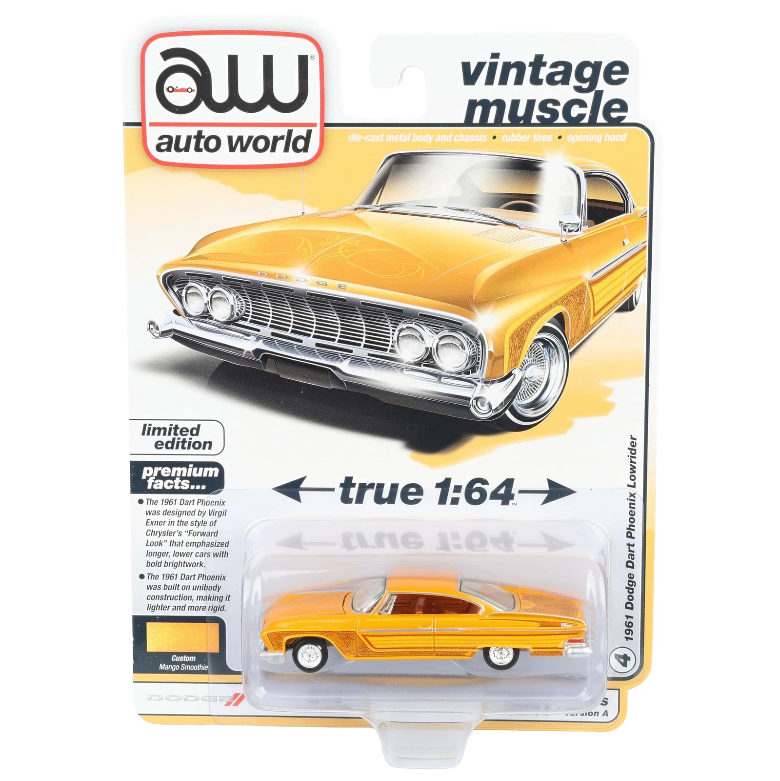 1/64 1961 Dodge Dart Phoenix Lowrider,   AWSP195-A