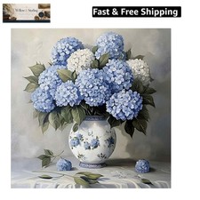 Hydrangea Diamond Art Kits for Adults,5D Flower Diamond Painting DIY Diamond ...