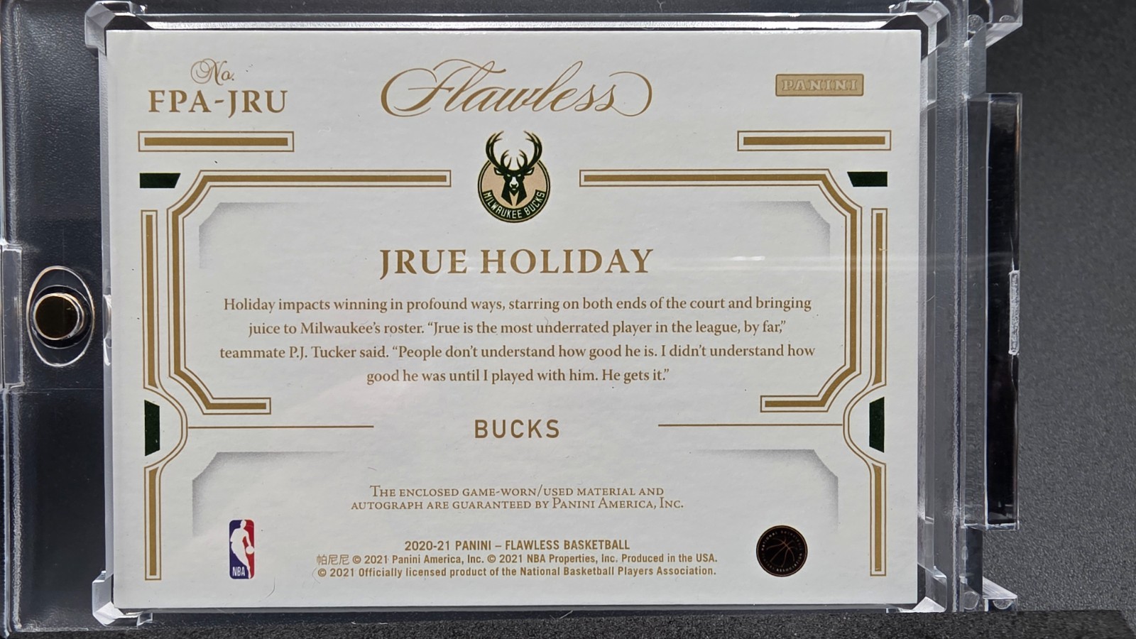 🔥FLAWLESS LOT🔥2021-22 Carmelo Anthony Auto /15 & Jrue Holiday Patch Auto /10🔥 view 6