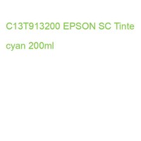 C13T913200 Epson Sc Tinte Cyan 200Ml (0010343929951)
