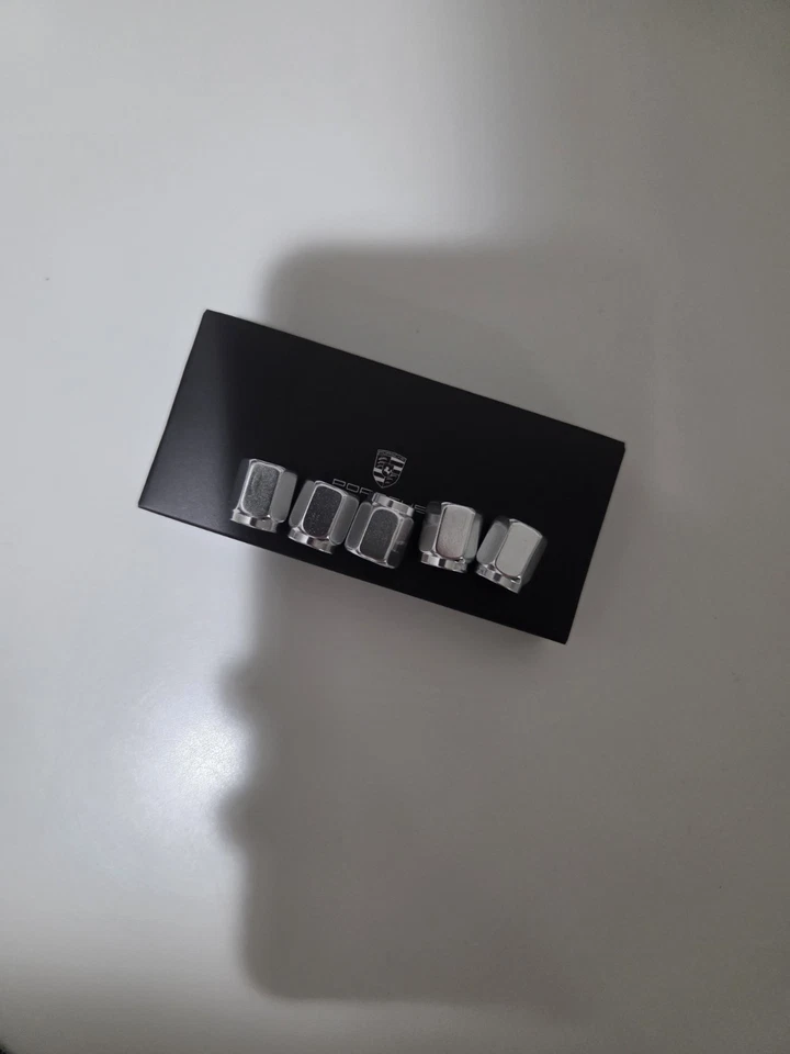 Universal Fits Porsche Tire Air Valve Stem Caps Cover for Cars 5 Count W/box - Image 3 of 4