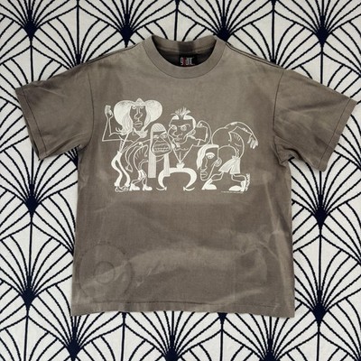 Vintage 1990 Red Hot Chili Peppers Picasso T-shirt Sun Faded Giant Size Large
