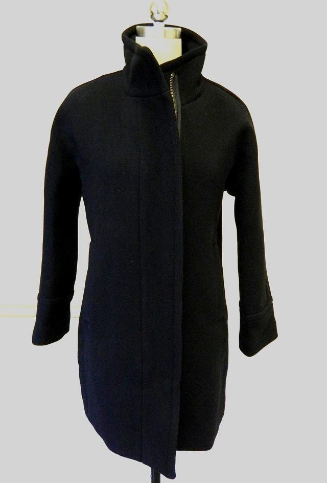 JCrew Stadium Cloth Wool Cocoon Coat 16 $350 Black jacket wool B2770