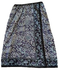 Sag Harbor Maxi Skirt 14 Petite Light Weight Pleated Boho Cottage Core Whimsy