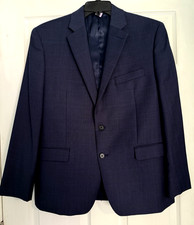 Lauren Ralph Lauren Blazer Men  s 42 S Navy Blue w light blue 2 button wool vent