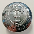 Let Glasgow Flourish Fire Department / Brigade Large 25mm Button by Gaunt London