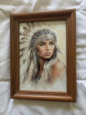 Beautiful Native American Woman Print