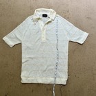 Vintage Men's 1970s Puritan Ban-Lon Full Fashioned Polo White Stripes L — photo 6
