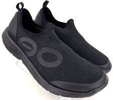 Oofos Oomg eeZee Low Black Slip-On Stretch Recovery Comfort Shoes Men's US 11