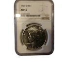 1926D AU 53 PEACE SILVER DOLLAR
