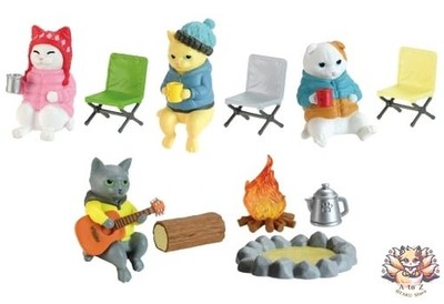 Cat Holiday Campfire 5 Set