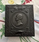 Antique Civil War Era GEORGE WASHINGTON Union Thermoplastic Case 2 Photos MINT!
