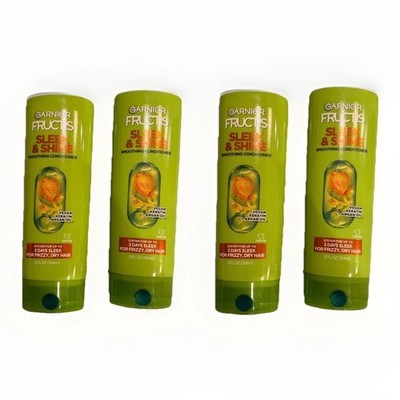 Garnier Fructis Sleek Shine Smoothing Conditioner Argan Oil 12 oz Lot Of 4 New