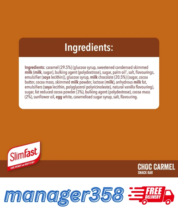 30 x 26 g - Snack Bar, Low Calorie Snack, Choc Caramel Flavour Free Delivery UK - Image 2 of 4
