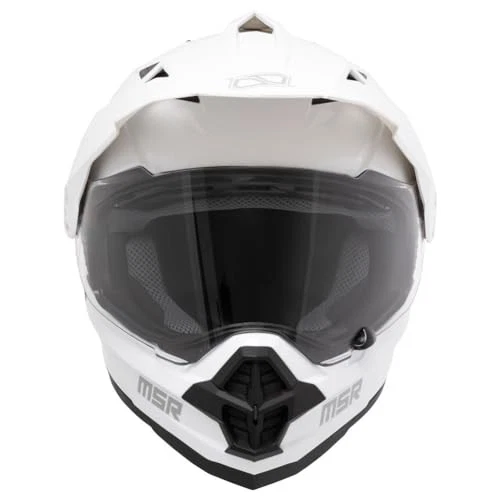 MSR Xpedition Adventure Motorcycle Helmet w/MIPS Medium Gloss White Foto 3 de 4