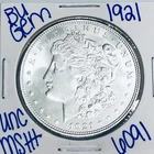 1921 BU UNCIRCULATED MORGAN SILVER DOLLAR AUTHENTIC U.S. MINT FREE SHIPPING 6091