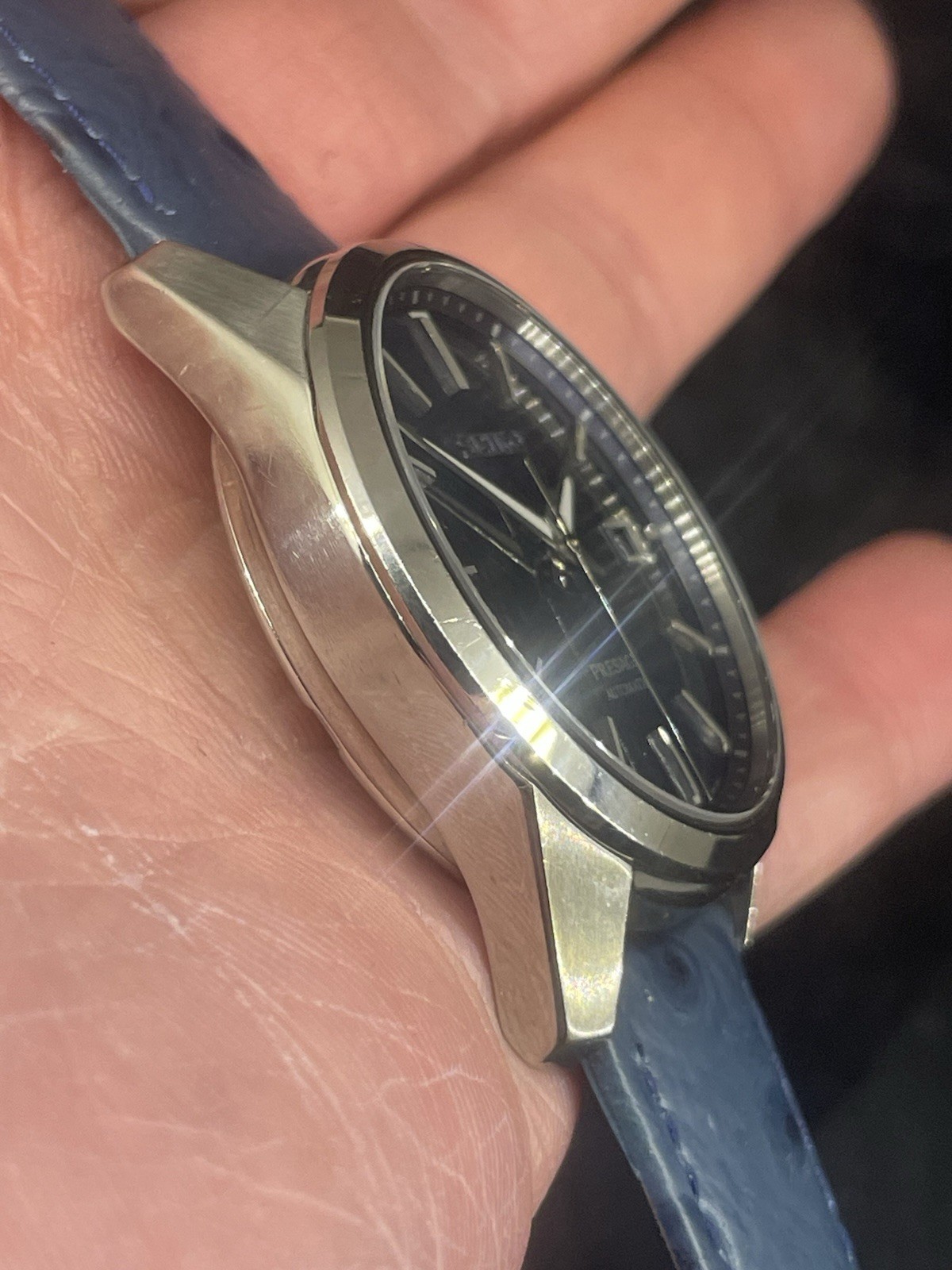 Seiko Presage Sharp Edge Automatic Watch With Fan… - image 4