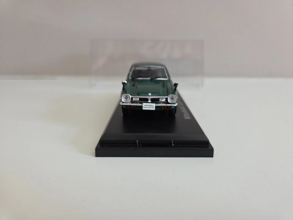 Hachette Norev 1/43 Mitsubishi Lancer 1600 GSR - verde scuro - 1973 - Immagine 2 di 4