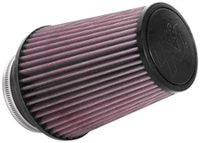 K&N RU‑4680 Universal Clamp‑On Air Filter 4″ Flange, Washable Reusable