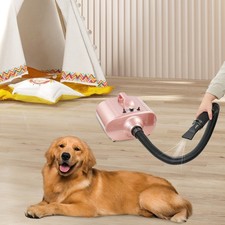 High Power Pet Hair Dryer Dual Motor Dog Grooming Blower Pink US Plug