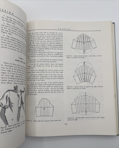 Vtg Dress Design: Draping & Flat Pattern Making 1st Ed 1948 Hillhouse Mansfield - Picture 7 of 19